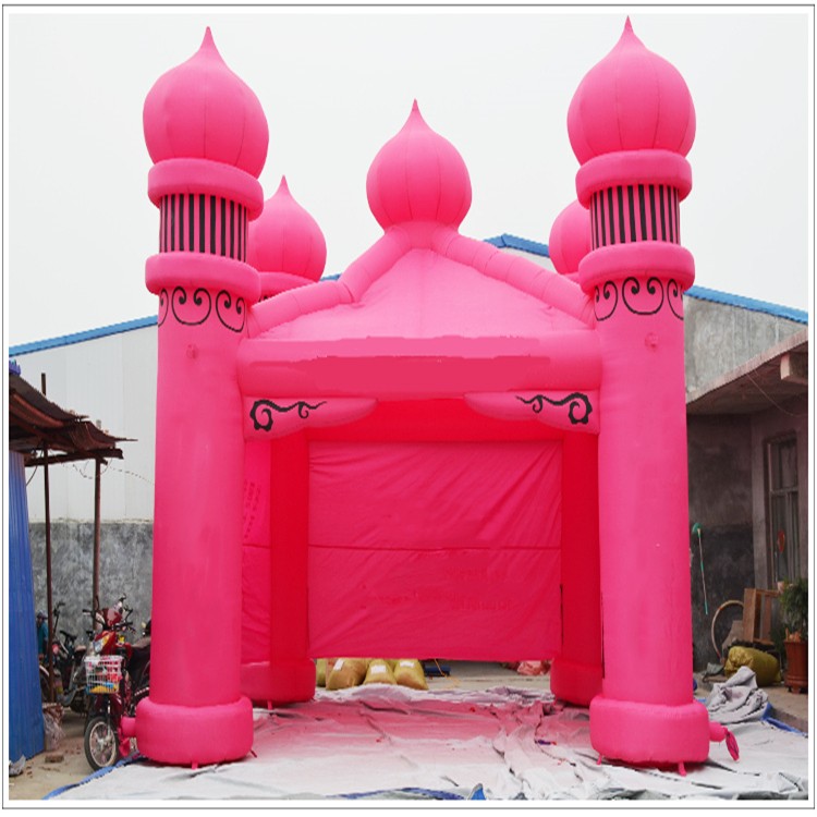 定安粉色帐篷